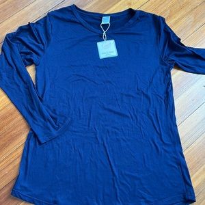 NWT Mia & Tees Navy Lounge Shirt